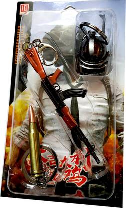 NeoTask pubg PlayerUnknown's Battlegrounds Weapons Combo4 Pack of 3 Key Chain