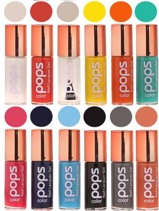 Ramble Pops Colour Nail Polish Combo 5696 Multicolor