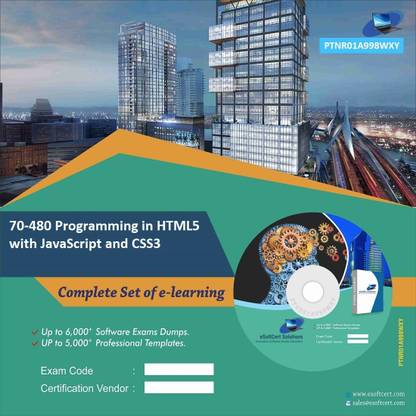 PTNR01A998WXY 70-480 Programming in HTML5 with JavaScript and CSS3 Practice Exam E-Book Set