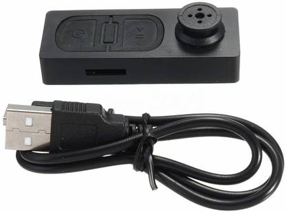 Onskart Spy Mini Button Pinhole Hidden Camera with Audio Video Recorder and USB Cable Security Camera