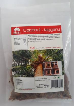 MIXI COCONUT JAGGARY Block Jaggery