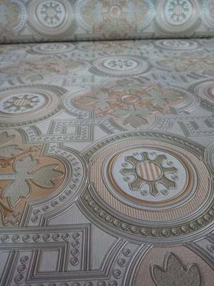 red & wine decor Embossed Floral & Botanical Green Wallpaper