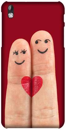 LEEMARA Back Cover for HTC Desire 816-Love Print Mobile Back Cover