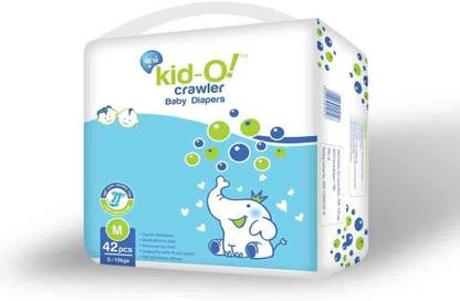 KIDO Baby Diapers Medium Size (42 count) - M