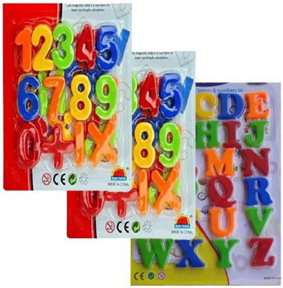S2Kcrafts S2KC-10004 Learning Magnetic Toy 123:ABC (Pack of 3)