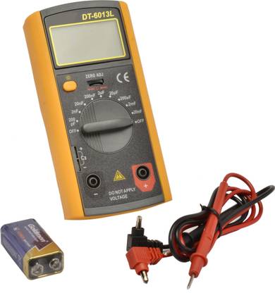 Mult-Equip CHY DT-6013L Digital Multimeter 3 1/2 digits 1999 counts capacitance meter special capacitance meter high precision full protection from burning with Zero Adjustment Microfarad Nanofarad Picofarad capacitor Measure Digital Multimeter