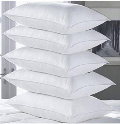 eGizmo Polyester Fibre Solid Sleeping Pillow Pack of 5