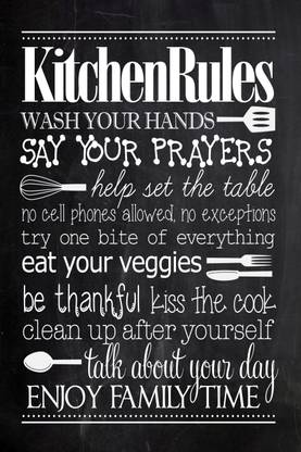 Kitchen-Rules-free-print…) (1) Poster Fine Art Print