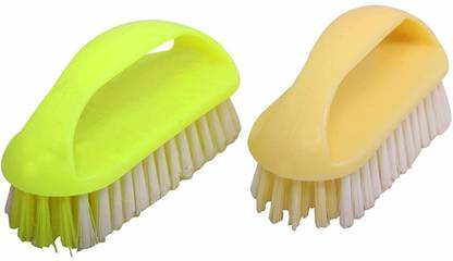 MAAHI ENTERPRISES Cloth Washing Brush/Laundry Brush/Cleaning Brush/Tile Brush (Set of 2) Plastic Wet and Dry Brush