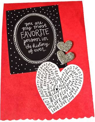 Macro You are my favorite person forever popup card Greeting Card