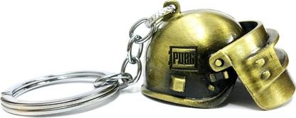 CRAZYINK Pubg Helmat Gold Key Chain