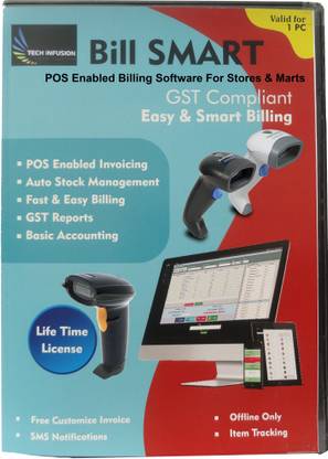 Bill Smart Billing Software with POS Enabled Feature For Stores & Marts