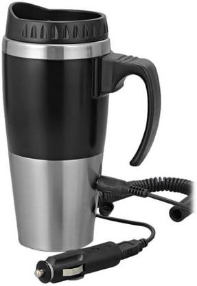 Power Plus CAR HEATER MUG: WITH CAR / USB CHARGER Self Heating Mug
