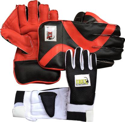 IBEX Regular Wicket Keeping Gloves Combo With Black Inner Gloves Wicket Keeping Gloves