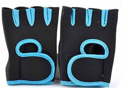 Mobidezire Gym Fitness Gloves For -XXL Size Black Blue 1 pair Gym & Fitness Gloves