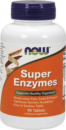 Now Foods SUPER ENZYMES, 90 TABLETS