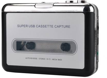 microware USB Cassette capture USB Cassette-to-MP3 Converter Capture, Audio Super USB Portable Cassette/ Tape to PC MP3 Switcher Converter with Earphone MP3 Player MP3 Player