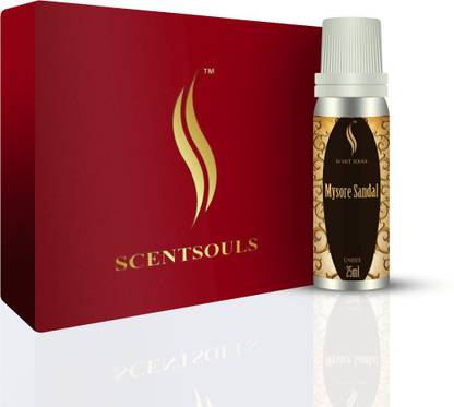 Scent Souls Mysore Sandal Perfume Oil / Fragrance Oil (Attar) For Men & Women 25 ml (Free 3ml Empty Roll On Bottle ) Floral Attar