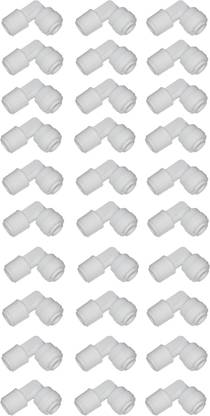 Morning Star Technology Ro System Connectors Push 1/4 Elbow Connector for Ro Water Purifier 1/4 to Pipe Fittings/Pipe Connector ( pack of 30 Pieces ) Hose Connector
