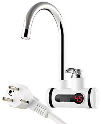 WDS 1 L Instant Water Geyser (Electric Tankless Tap Warm Water Heater Instant Hot Digital Faucet Kitchen Sink Electric Tap Pillar Tap Faucet  (Single Handle Installation Type), White)