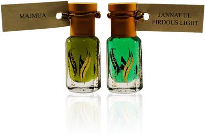 Scent Souls Majmua & Jannat Al Firdous Light Perfume Oil / Fragrance Oil (Attar| Ittar) Roll On For Men Combo Pack of 2 (6 ml) Floral Attar