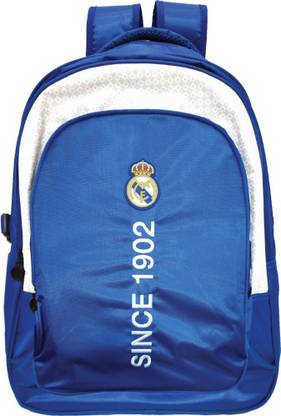 Real Madrid 46 cm Design 4 (Secondary 3rd Std Plus) Waterproof School Bag