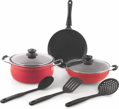 REAL KITCHEN COOKWARE SET Induction Bottom Non-Stick Coated Cookware Set