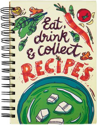 chumbak My Recipe Collection Journal Regular Notebook Ruled & Unruled 256 Pages