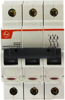 L&T Exora MCB - 32A, 3Pole (TP), 10kA, C Curve BB30320C MCB