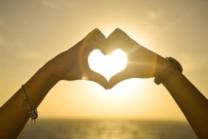 hands-heart pic Fine Art Print