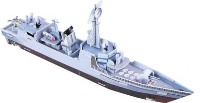 AutoVHPR 3D Battle Ship War Boat Puzzle No Glue No Scissors Easy To Assemble