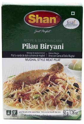 SHAN Pulao Biryani Masala Spice Mix Original Imported, 3 Packs Of 50 Grams Each Authentic Taste Best Quality