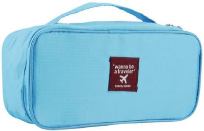JustChhapo Imported Bra Underwear Lingerie Travel Bag for Women Organizer Trip Handbag Luggage Traveling Bag Pouch Case Suitcase Space Saver Bag