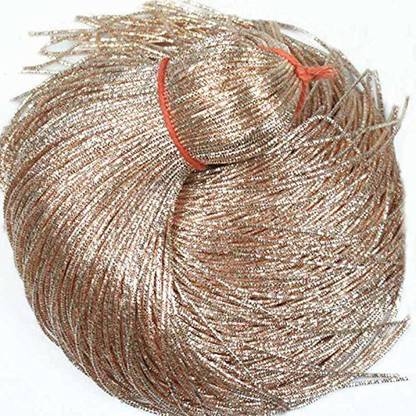 एम्ब्रोइडरीमेटेल Rose Gold 0.7MM Bullion Wire/Nakshi Zardozi Spring For Aari, Embroidery & Jewellery Making (100Gram)