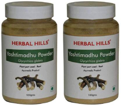 Herbal Hills Yashtimadhu Powder (Pack of 2) Bottle