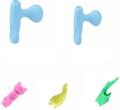 SYGA 5 Pcs Pencil Grips Children Pencil Holder Writing Grip for Kids Silicone Aid Grip Pencil Grip