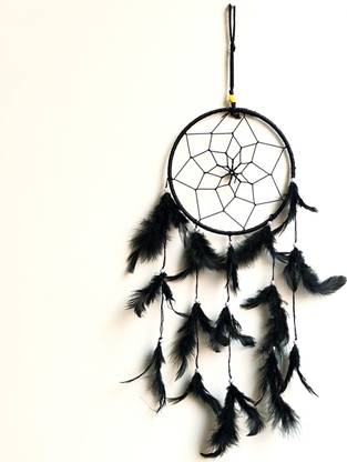 PrintOctopus Black Dreamcatcher | Wall Hanging Décor | PrintOctopus Wool Dream Catcher