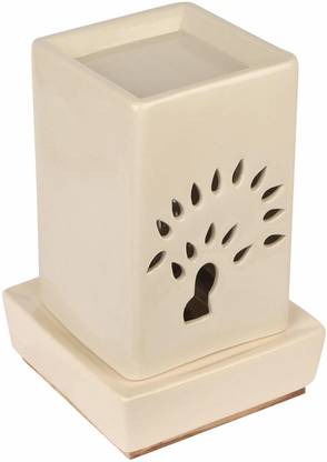 Bright Shop Lemon Diffuser Ceramic Light Brown Colour Rectangle shape Electric Aroma Diffuser with Fragrance Oil of 10ml Air Fragrance