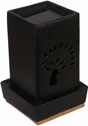 Bright Shop Lemon Diffuser Ceramic Black Colour Rectangle shape Electric Aroma Diffuser with Fragrance Oil of 10ml Air Fragrance