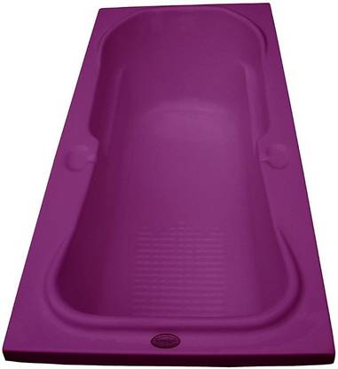 MADONNA REXFIXMAG121 Rex Acrylic 5.5 feet Rectangular Bathtub - Magenta Undermount Bathtub