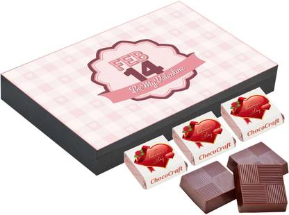 CHOCOCRAFT Valentine Day Gifts - Romantic Homemade Gift Ideas For Boyfriend - 12 Chocolate Box Truffles