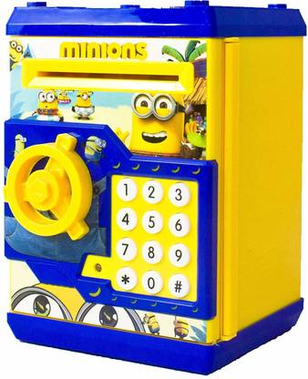 Vk Enterprises Savings Bank With Electronic Lock, Automatic Notes, Coin Deposit Atm Bank For Kids Coin Bank