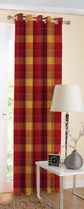 AIRWILL 214 cm (7 ft) Cotton Door Curtain Single Curtain