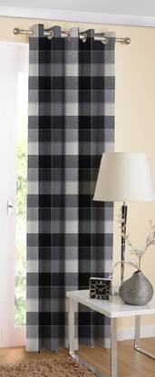 AIRWILL 214 cm (7 ft) Cotton Door Curtain Single Curtain