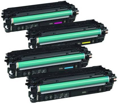 SDC 508A Toner Cartridge Compatible For HP 508A Toners - CF360A, CF361A, CF362A & CF363A Toner Cartridges For Use In HP LaserJet M553 & M552 Printers - Combo Value Pack Black + Tri Color Combo Pack Ink Toner