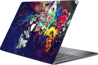GADGETSWRAP MCBK-GW6181 - Printed psychedelic 2 Skin Top Only For Apple Macbook 12 inch Vinyl Laptop Skin Compatible for 12 inch