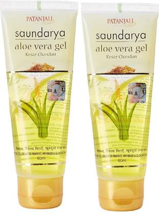 PATANJALI Saundarya Alovera Kesar Chandan gel for natural glow 60ml