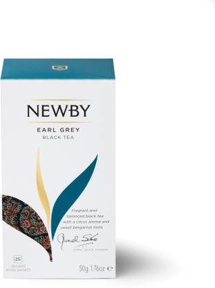 Newby London Earl Grey Bergamot Orange Black Tea Bags Box