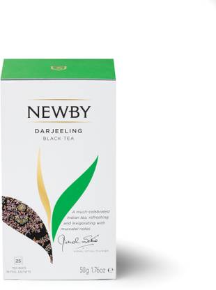 Newby London Darjeeling Unflavoured Black Tea Bags Box