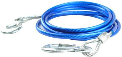 Chromoto ® 4m Steel Wire Rope Winch Cable Hook Tow for Truck Flatbed Boat Car Emergency 4.5 m Towing Cable